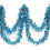 Light Blue Metallic Tinsel Garland 4" x 25' 1