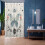Boho Butterfly Shower Curtain 36x72in Waterproof Polyester 1