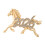Broche cheval du zodiaque chinois à la mode pour-Couleur or 1