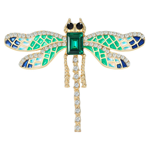Exquisite Metallbrosche, Libellen, Kleidung, Schmuck,-Grün