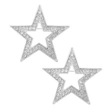 2 Stuks Vijf Point Star Decoratieve Broche Accessoire-Zilver
