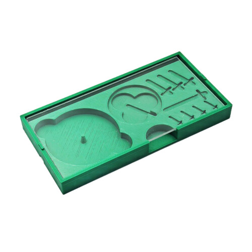 Plastic Watch Dial And Hand Storage Box With Multiple-Green