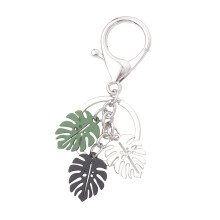 Unique Leaves Keychain Statement Keyrings Bag Pendant Key-B.