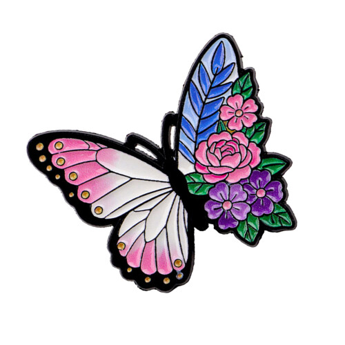 Kreative, von der Natur inspirierte Brosche mit-3