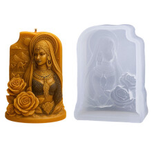 Arabian Lady Silicone Candle Molds For Handmade Candle Soap
