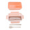 1400ml Plastic Bento Box with Dividers 1