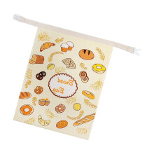 Multipurpose Bees Wax Cotton Bread Storage Bag with-bagel