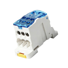 Electrical Wire Connector 125A Din Rail Terminals Block-Blue