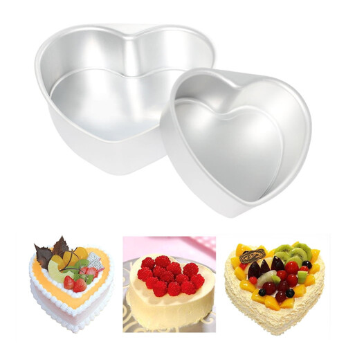 Aluminium Heart-Shaped Cake Pan – 6", 8" or 10",