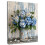 Vintage Blue Hydrangea Canvas Art Print 8x10 in Frame 1
