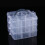 3-Tier 18-Grid Transparent Stackable Storage Box 1