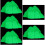 5Pcs Lightweight Fluorescent Aquarium Rockery Decor Compact Fish Tank 10