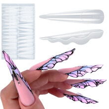 150pcs Butterfly Nail Molds Nail Templates Featuring Ballet and