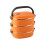 3-Layer Stainless Steel Bento Box – Orange 1