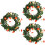 Mushroom-Shaped LED String Lights, 3 pcs, 118 in 1