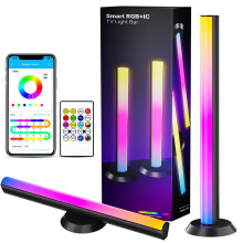 RGB LED fényrudak 45-70"-os tévékhez, 2 darabos csomag, USB-tápellátás, alkalmazás