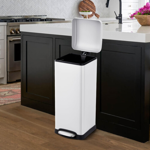 TROPOW8Gallon Square Step søppelbøtte grønn