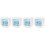4Pcs Plastic Electronic Alarm Clock White with Clear Display for Home 3