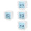 4Pcs Plastic Electronic Alarm Clock White with Clear Display for Home 5