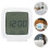 4Pcs Plastic Electronic Alarm Clock White with Clear Display for Home 9