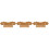 3Pcs Pipa Bridge Tailpiece Bamboo Handmade Durable Khaki Replacement 3