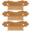 3Pcs Durable Bamboo Pipa Bridge Tailpiece Handmade Khaki Accessory 8