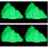 4Pièces Décor Aquarium Rocaille Fluorescente 4