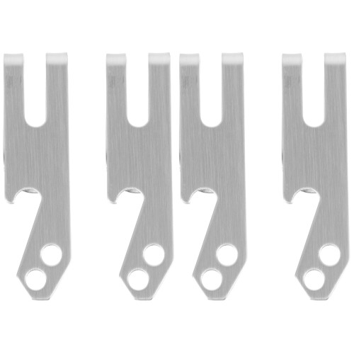 4Pièces Clips À Argent -Monnaie Acier Inoxydable 1