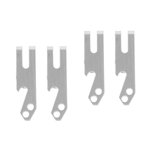 4Pièces Clips À Argent -Monnaie Acier Inoxydable 2