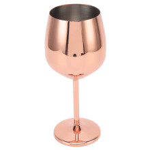 Taça de champanhe em aço inoxidável 304, taça de vinho em metal.