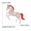 Cartoon-Pferd-Anstecknadel,-Rosa 3