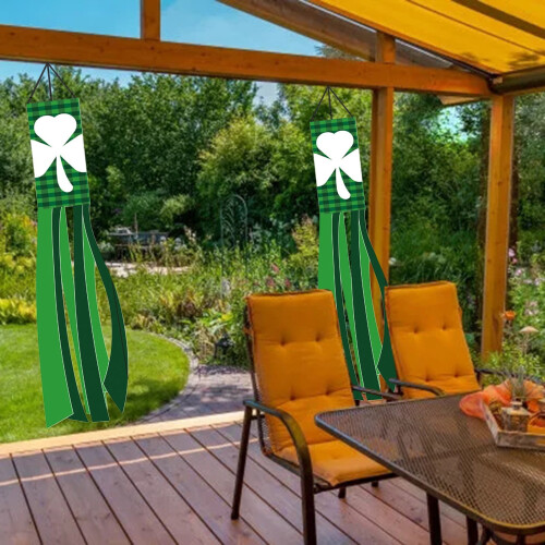 St. Patrick's Day Windsock Polyester Outdoor Decor 1