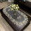 Oval Lace Table Mat in Flax Gray 2