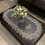 Oval Lace Table Mat in Flax Gray 3