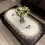 Oval Lace Table Mat in Flax Gray 5