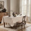 Ivory Linen-Blend Tablecloth 60 x 104 in 4