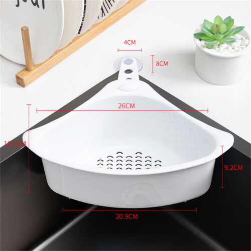 Triangular Drain Basket for Kitchen Sink 1