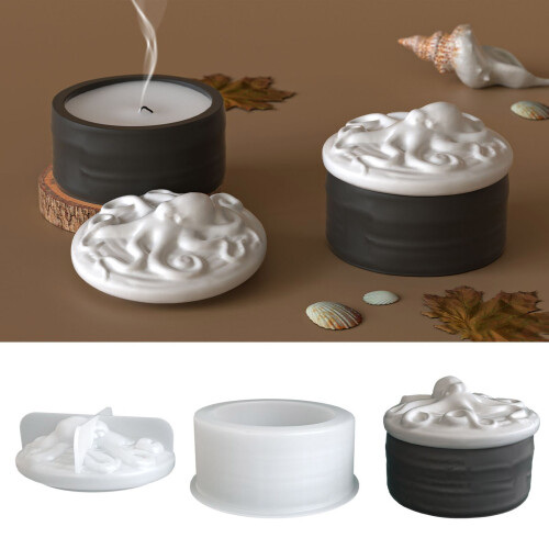 Versatile Octopus Design Storage Container Mould For Crafting 1