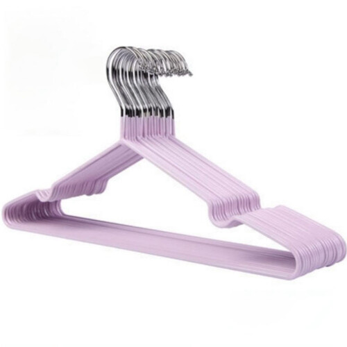 Heavy-Duty Clothes Hangers – Plastic-Coated Metal, Pack 1