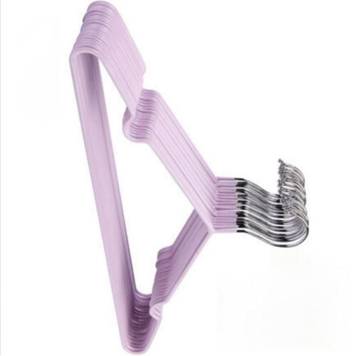 Heavy-Duty Clothes Hangers – Plastic-Coated Metal, Pack 2