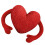 Red Heart Plush Pillow300g 7