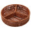 Braune PP-Snackschale mit mehreren Gittern, 25 x 25 cm 5
