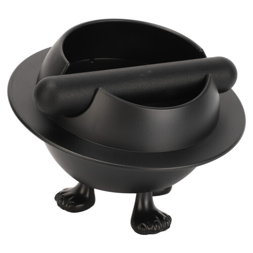 Coffee Knock Box ABS Black with Bar 1