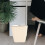 Khaki Dual-Compartment Press-Lid Trash Can, 33x29x21cm 5