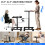 Justerbar rullende laptop-bordvogn Rustikk brun 4