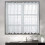 White Voile Short Curtains 29.13 x 23.62 in, 1 Panel 2