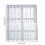 White Voile Short Curtains 29.13 x 23.62 in, 1 Panel 3