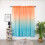 Sheer Gradient Tulle Curtain Panel Orange 1x2m 3