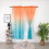 Sheer Gradient Tulle Curtain Panel Orange 1x2m 4