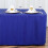 Royal Blue Polyester Fitted Tablecloth 72" x 30" 3